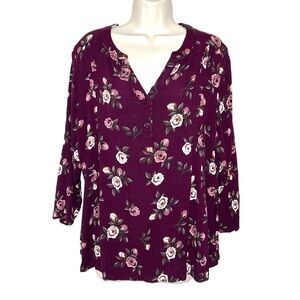 Floral Purple Women's Top